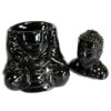 Kominek do olejków Siedzący Buddha – Czarny - obrazek 3