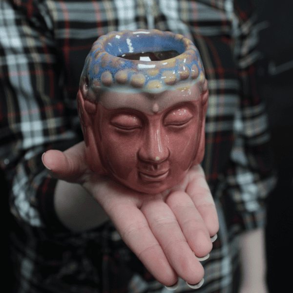 Kominek do olejków Buddha – Róż i Turkus - obrazek 3