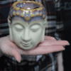Kominek do olejków Buddha – Kość słoniowa i Mięta - obrazek 2