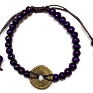 Bransoletka Feng Shui – Fioletowa