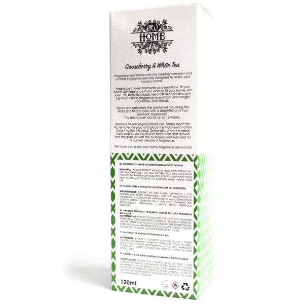 120ml Reed Diffuser -  Gooseberry & White Tea - obrazek 5