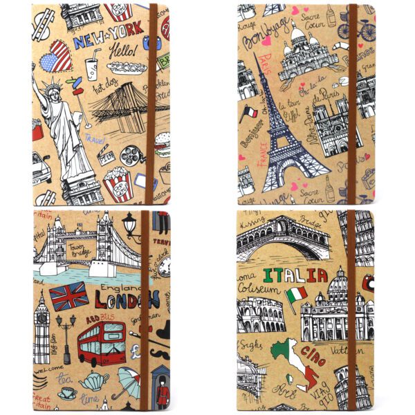 Cool Notes A5 - Papier Liniowany - Podróże