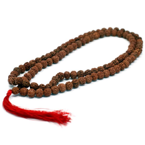Mala Rudraksha 108 koralików – Brązowa