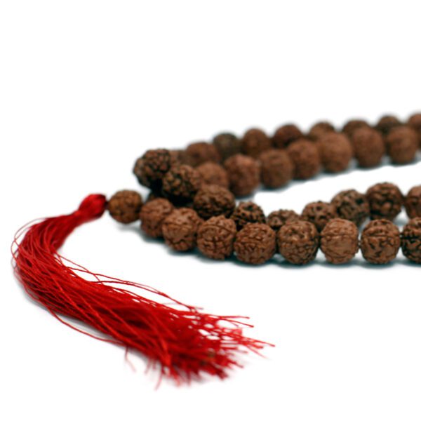Mala Rudraksha 108 koralików – Brązowa - obrazek 2