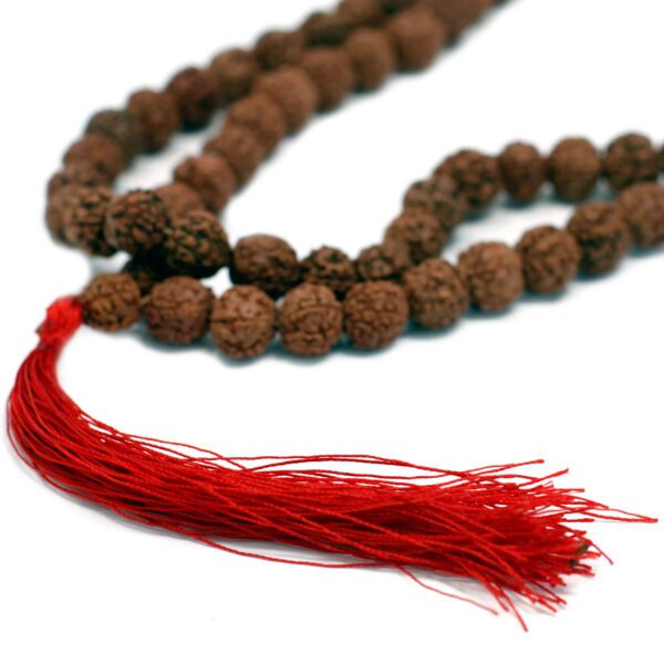 Mala Rudraksha 108 koralików – Brązowa - obrazek 3
