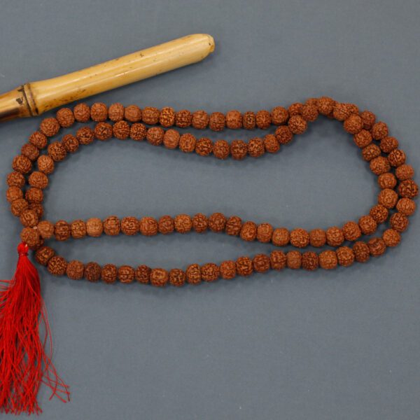Mala Rudraksha 108 koralików – Brązowa - obrazek 5