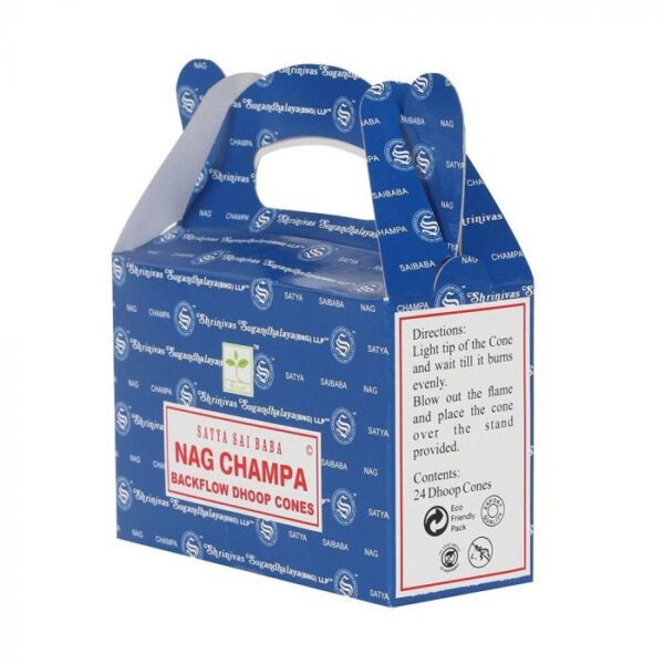 Stożki kadzideł Backflow Satya – Nag Champa (24 szt.)