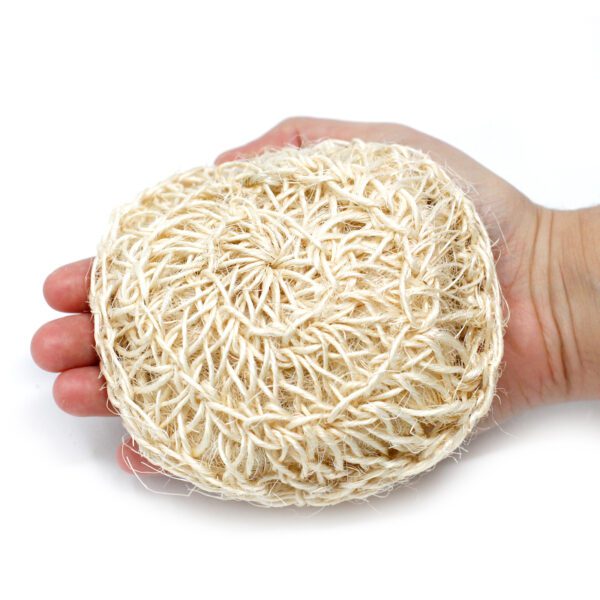 Gąbka sizalowa i peeling – miękka, okrągła poduszka - obrazek 2