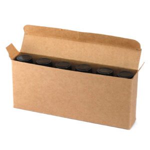 Pudełko na 6 Butelek 10ml Olejków Eterycznych – Brązowe