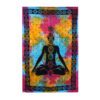 Pojedyncza narzuta bawełniana + dekoracja ścienna – Budda Czakr 130x200 cm