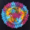 Pojedyncza narzuta bawełniana + dekoracja ścienna – Czarna Hamsa 130x200 cm - obrazek 2