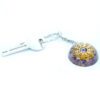 Brelok Orgonitowy Mocy – Mandala Ametystowe Serca - obrazek 4