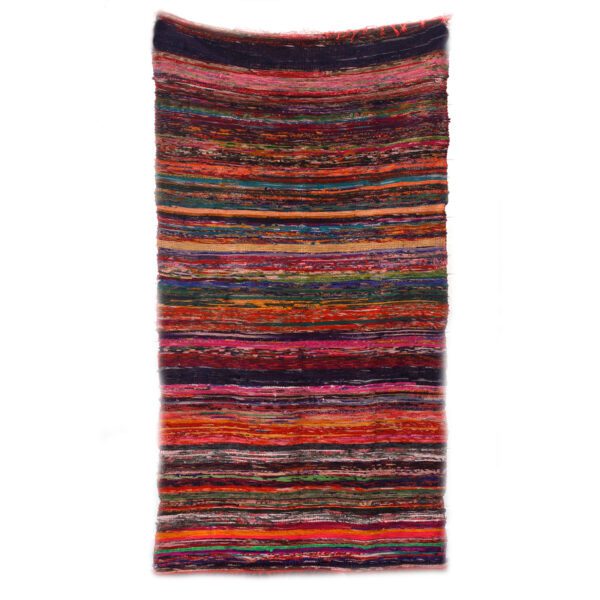 Luksusowy dywanik z łachmanów 150x90 cm – Czerwony - obrazek 5