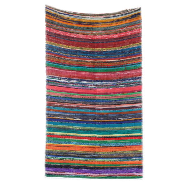 Luksusowy dywanik z łachmanów 155x90 cm – Naturalny - obrazek 4