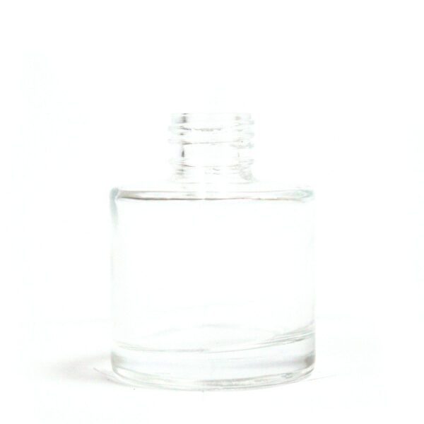 Okrągła Butelka z Patyczkami – Przezroczysta – 50ml