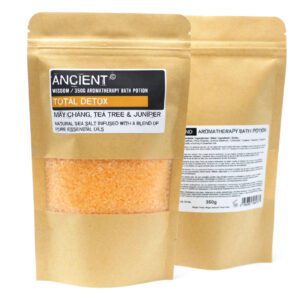 Aromaterapeutyczna Sól do Kąpieli w Torebce Kraft 350g – Całkowita Detoksykacja