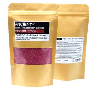 Aromaterapeutyczna Sól do Kąpieli w Torebce Kraft 350g – Pasja