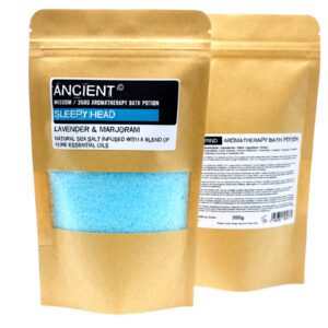 Aromaterapeutyczna Sól do Kąpieli w Torebce Kraft 350g – Głęboki Sen