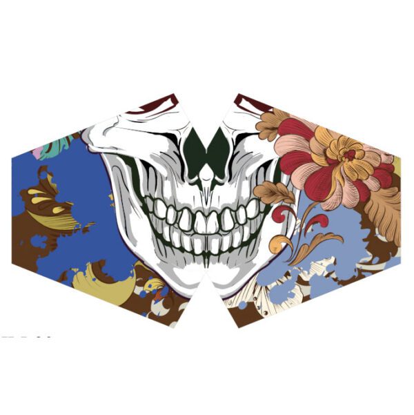 Wielorazowa Maseczka Modowa - Kolorowa Calavera (Dorosły)
