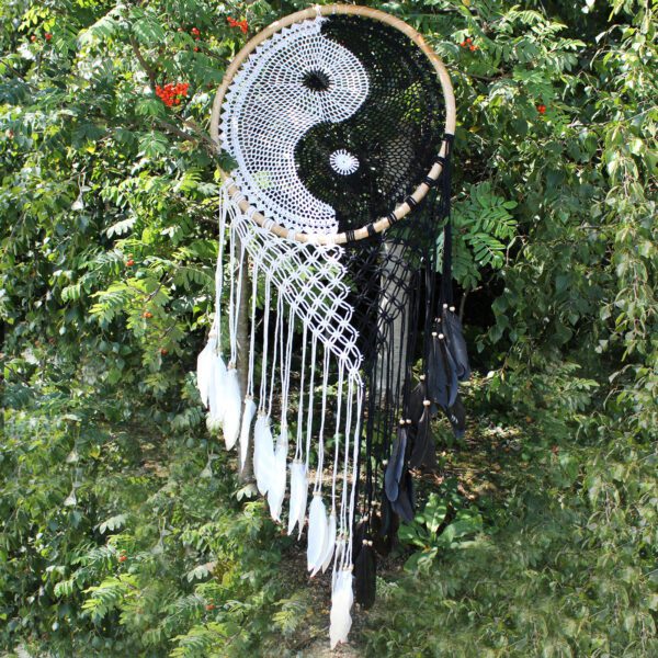 Łapacze Snów Bali - Bardzo Duży Ying Yang Ø 50 cm
