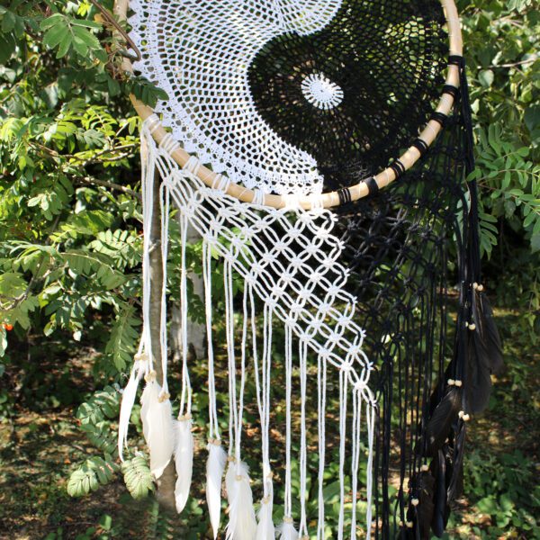 Łapacze Snów Bali - Bardzo Duży Ying Yang Ø 50 cm - obrazek 2