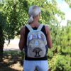 Mały Plecak z Konopi - Styl Zig Zag Zips - obrazek 2