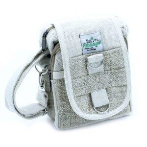 Torba Podróżna na Krzyż z Naturalnej Konopi i Bawełny