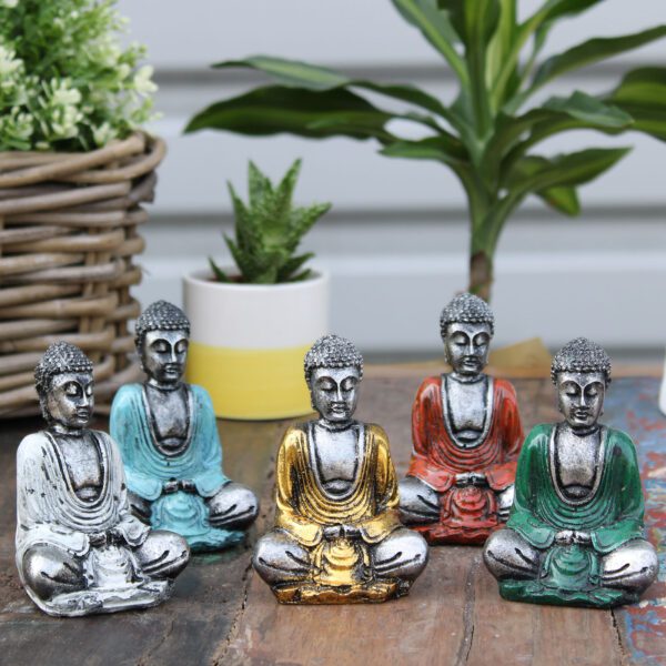 Srebrny mini Budda (różne kolory) - obrazek 2