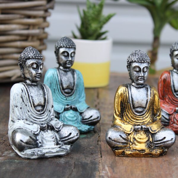 Srebrny mini Budda (różne kolory) - obrazek 3