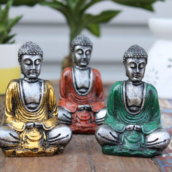 Srebrny mini Budda (różne kolory) - obrazek 5