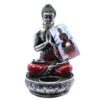 Średni świecznik Budda – czerwony