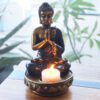 Średni świecznik Budda – czerwony - obrazek 8