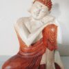 Ręcznie rzeźbiona figura Buddy – 30 cm Myślący - obrazek 2