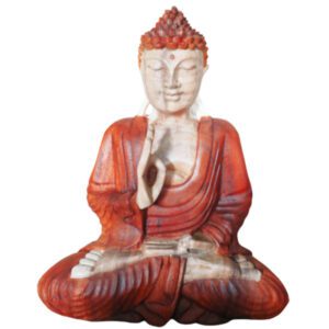 Ręcznie rzeźbiona figura Buddy – 30 cm Nauczający