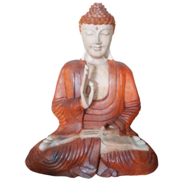 Ręcznie rzeźbiona figura Buddy – 40 cm Nauczający