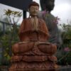 Ręcznie rzeźbiona figura Buddy – 60 cm Powitanie - obrazek 3