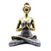 Figurka joginki – brąz i srebro 24 cm