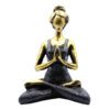 Figurka joginki – brąz i czerń 24 cm