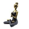 Figurka joginki – brąz i czerń 24 cm - obrazek 2