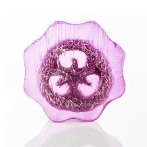 Plaster mydła z loofą 100 g – lawenda