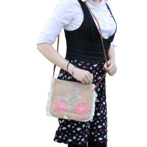 Torba z Frędzlami – Haft Roweru