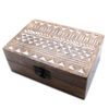 Drewniane Pudełko White Wash - 6x4 Aztecki Wzór - obrazek 4