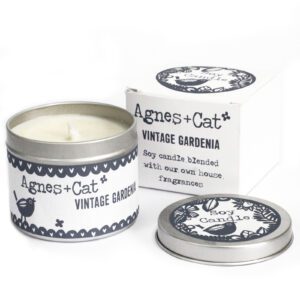 Świeca w Puszce - Ogrodowa Gardenia Vintage