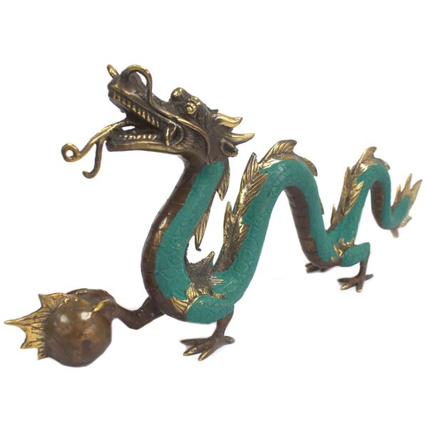 Feng Shui - Duży Smok z Kulą 45 cm