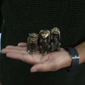 Zestaw 3 Sztuk – Małpy Nie Widzę, Nie Słyszę, Nie Mówię