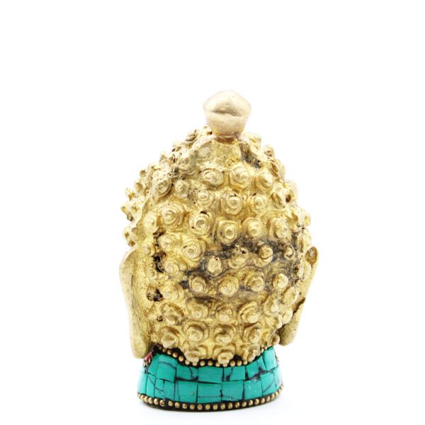 Mosiężna figura Buddy – Średnia głowa – 8 cm - obrazek 6