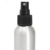100ml Aluminiowa Butelka z Czarnym Atomizerem - obrazek 2