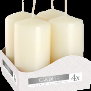 Set of Pillar Candles  40x80mm (4 pieces) - Ivory