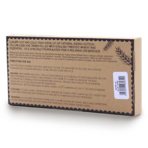 Lawendowa Poduszka na Oczy z Naturalnej Bawełny i Juty – Niebieski Żmij – w Pudełku