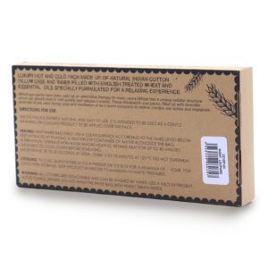 Lawendowa Poduszka na Oczy z Naturalnej Bawełny i Juty – Nocny Lampart – w Pudełku